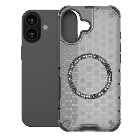 Husa de protectie Techsuit HoneyComb Shield MagSafe compatibil cu iPhone 17, Negru