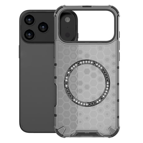 Husa de protectie Techsuit HoneyComb Shield MagSafe compatibil cu iPhone 17 Pro, Negru