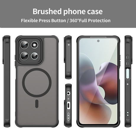 Husa de protectie Techsuit HaloFrost II MagSafe compatibil cu Motorola Moto G56, Negru