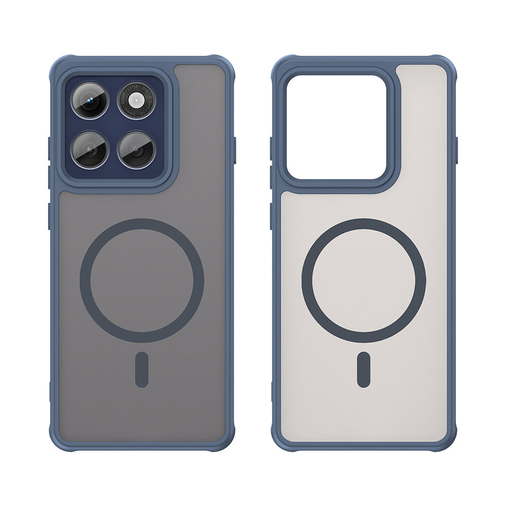 Husa de protectie Techsuit HaloFrost II MagSafe compatibil cu Motorola Edge 60 Pro, Bleumarin