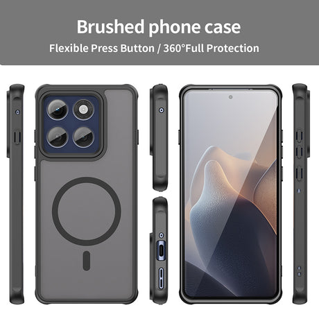 Husa de protectie Techsuit HaloFrost II MagSafe compatibil cu Motorola Edge 60 Pro, Negru