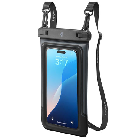 Spigen (set de 2) Waterproof Case A611P (ACS09348), IPX8, for Phone, max 6.9", Negru Mat