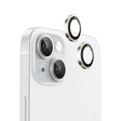 Folie de protectie Blueo Original Metal Frame Lens compatibil cu iPhone 15 / iPhone 15 Plus, Galben