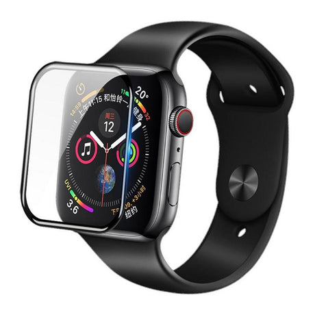 Folie de protectie smartwatch Blueo High Molecule Screen Protector with Dust Removal Locator compatibil cu Apple Watch 7 / 8 (45mm), Negru
