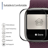 Folie de protectie smartwatch Blueo High Molecule Screen Protector with Dust Removal Locator compatibil cu Apple Watch 7 / 8 (45mm), Negru