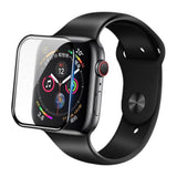 Folie de protectie smartwatch Blueo High Molecule Screen Protector with Dust Removal Locator compatibil cu Apple Watch 4/5/6/SE/SE 2 (44mm)- Black