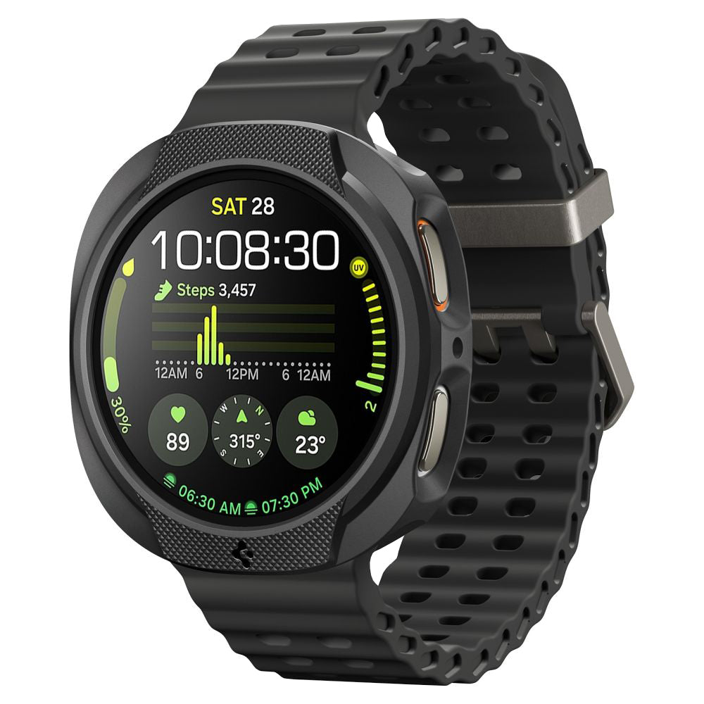 Accesoriu smartwatch Spigen Liquid Air (ACS09840) compatibil cu Samsung Galaxy Watch8 40mm, Negru Mat