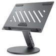 Suport Spigen Laptop LD204H (AMP08885), with Built-in Hub 2x USB, 3x Type-C, HDMI, 360° Rotation, Adjustable, Secure Grip, Argintiu