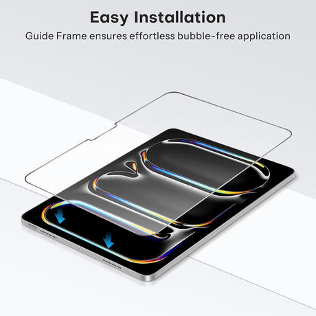 Husa de protectie tableta Blueo HD Tempered Glass compatibil cu iPad Pro 11 (2024) / iPad Pro 11 (2025), Transparent