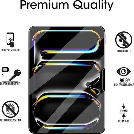 Husa de protectie tableta Blueo HD Tempered Glass compatibil cu iPad 10 (2022) 10.9, Transparent