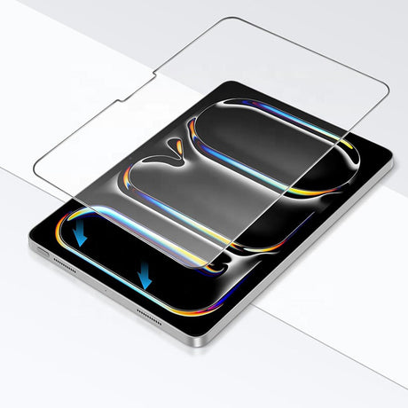Husa de protectie tableta Blueo HD Tempered Glass compatibil cu iPad Pro 12.9 (2020 / 2021 / 2022), Transparent