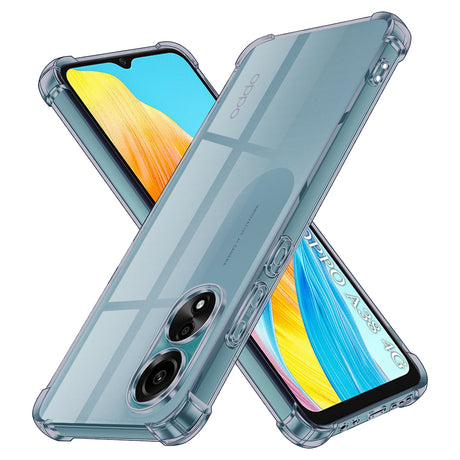 Husa de protectie Techsuit Shockproof Clear Silicone compatibil cu Oppo A38 / A18, Negru Fumuriu