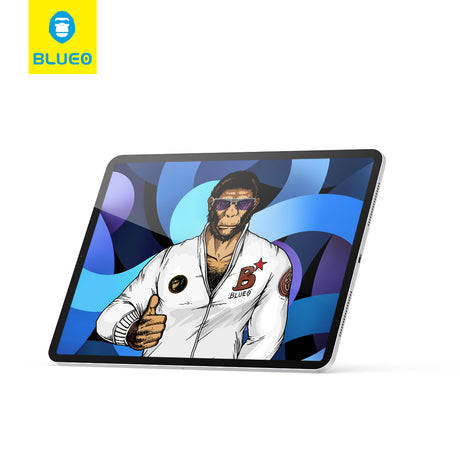 Husa de protectie tableta Blueo Anti-Blue Tempered Glass compatibil cu iPad Pro 12.9 (2020 / 2021 / 2022), Transparent