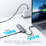 Hub/Dock Anker Docking Station (A8357HA0), 5-in-1, USB-C, 2x USB 2.0, 1x USB 3.0, 4K HDMI, 5Gbps, 90W, Negru