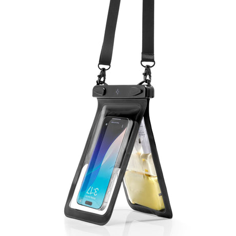Spigen Waterproof Case A603 (ACS09745), IPX8, for Phone, max 6.9", Negru