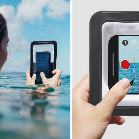 Spigen Waterproof Case A603 (ACS09745), IPX8, for Phone, max 6.9", Negru