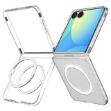 Husa de protectie Spigen Air Skin MagSafe (ACS09556) compatibil cu Samsung Galaxy Z Flip7, Crystal Clear / Alb