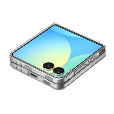 Husa de protectie Spigen Air Skin MagSafe (ACS09556) compatibil cu Samsung Galaxy Z Flip7, Crystal Clear / Alb