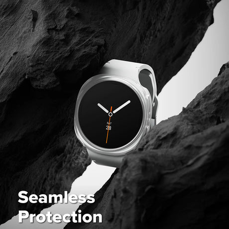 Husa de protectie smartwatch Ringke (set de 2) Slim Case compatibil cu Samsung Galaxy Watch8 44mm, Transparent / Matte Black