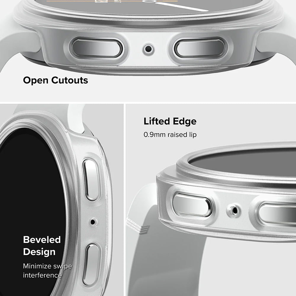 Husa de protectie smartwatch Ringke (set de 2) Slim Case compatibil cu Samsung Galaxy Watch8 Classic, Transparent / Alpine Clear