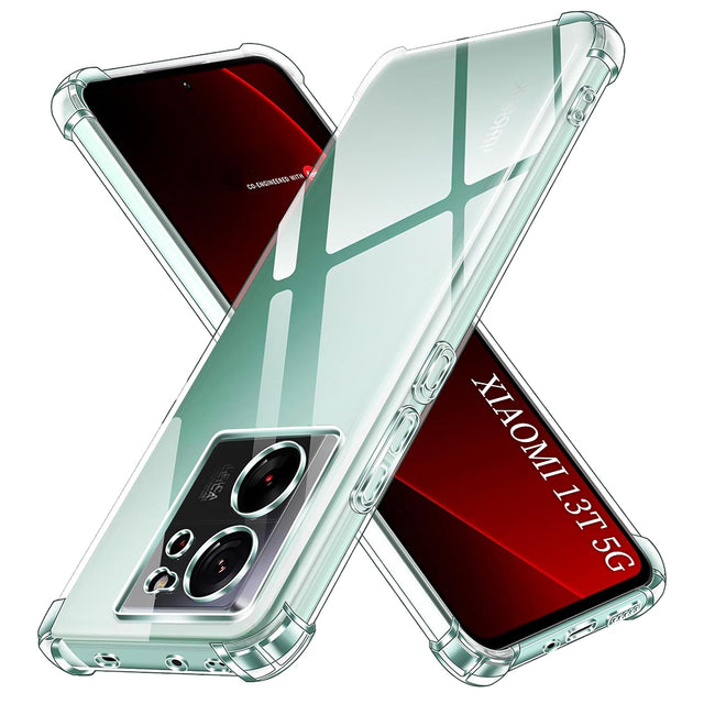 Husa de protectie Techsuit Shockproof Clear Silicone compatibil cu Xiaomi 13T / 13T Pro, Transparent