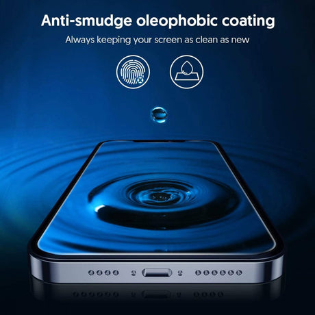 Folie de protectie Blueo 2.5D Silk Full Cover HD Glass (set de 5) compatibil cu iPhone 14 Pro, Negru