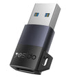 Adaptor Yesido OTG Adapter (GS34), USB3.0 Male to Type-C Female, 18W, Aluminum Alloy, Gri
