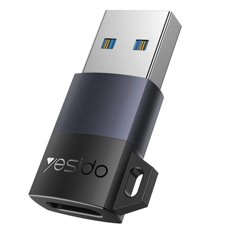Adaptor Yesido OTG Adapter (GS34), USB3.0 Male to Type-C Female, 18W, Aluminum Alloy, Gri