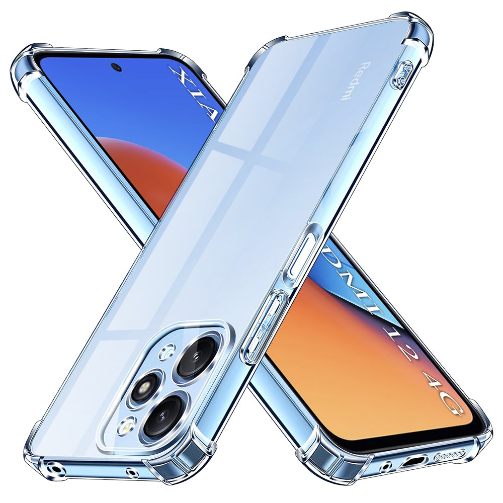 Husa de protectie Techsuit Shockproof Clear Silicone compatibil cu Xiaomi Redmi 12 4G / 12 5G, Transparent