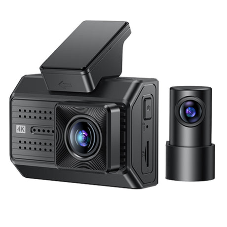 Gadget Yesido Dual Dash Camera (KM15), 2" IPS Display Screen, Front + Rear Dual Recording, G-Sensor, Up to 256GB Storage, Negru