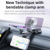 Suport Yesido with Wireless Charging (C292), for Dashboard/Windshield, LED Indicator, Bendable Clamp Arm, 15W, Negru
