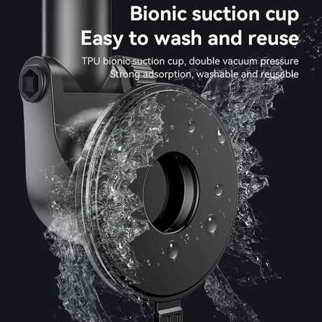 Suport Yesido (C269), Magnetic, for Dashboard, Bionic Suction Cup, Telescopic Arm, 360, Universal, Negru