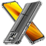 Husa de protectie Techsuit Shockproof Clear Silicone compatibil cu Xiaomi Poco X3 / Poco X3 NFC / Poco X3 Pro, Transparent