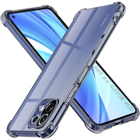 Husa de protectie Techsuit Shockproof Clear Silicone compatibil cu Xiaomi Mi 11 Lite 4G / Mi 11 Lite 5G / 11 Lite 5G NE, Negru Fumuriu