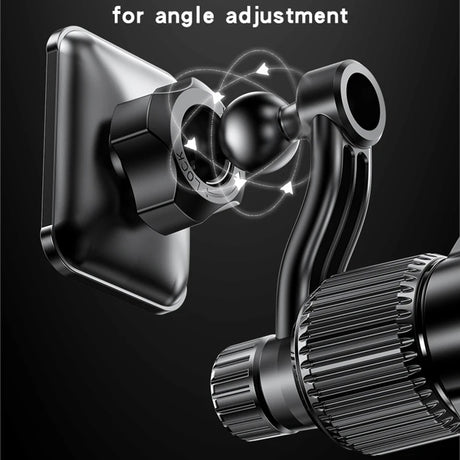 Suport Yesido (C244), Magnetic, for Air Vent, Upgraded Clip, Free Rotating Angle, N42 Magnets, Negru