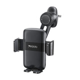 Suport Yesido (C242), for Air Vent, with Auto Extending Clip by Switch Button, Telescopic Arm, Negru
