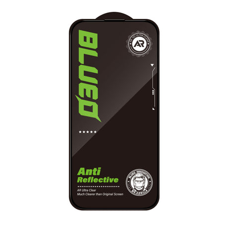 Folie de protectie Blueo Anti-Reflective HD Glass compatibil cu iPhone 13 / iPhone 13 Pro / iPhone 14 / iPhone 16e / iPhone 17e, Negru