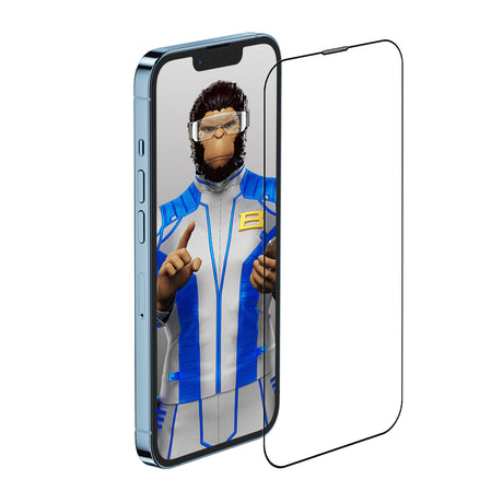 Folie de protectie Blueo Anti-Reflective HD Glass compatibil cu iPhone 13 / iPhone 13 Pro / iPhone 14 / iPhone 16e / iPhone 17e, Negru