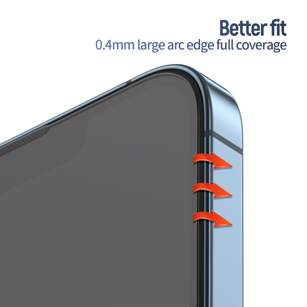 Folie de protectie Blueo Anti-Reflective HD Glass compatibil cu iPhone 14 Pro Max, Negru