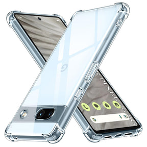 Husa de protectie Techsuit Shockproof Clear Silicone compatibil cu Google Pixel 7a, Transparent