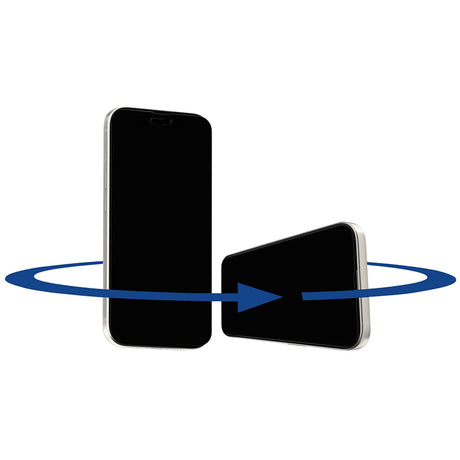 Folie de protectie ANANK 2.5D 360° Privacy compatibil cu iPhone 15 Pro, Negru