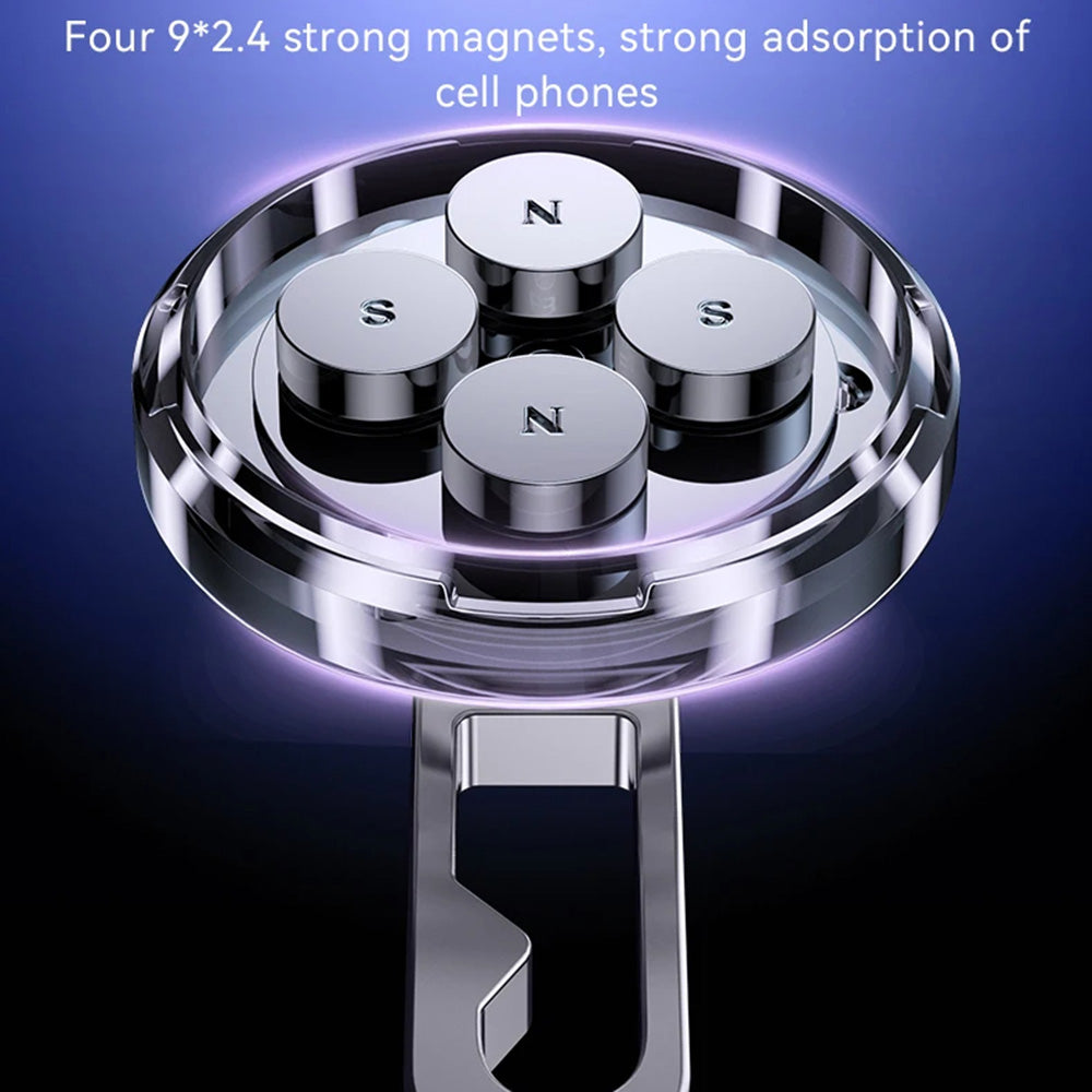 Suport Yesido (C210), Magnetic, for Dashboard, Dual Ball Head, Metal Design, Universal, Negru
