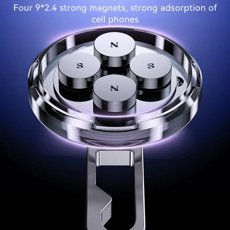 Suport Yesido (C210), Magnetic, for Dashboard, Dual Ball Head, Metal Design, Universal, Negru