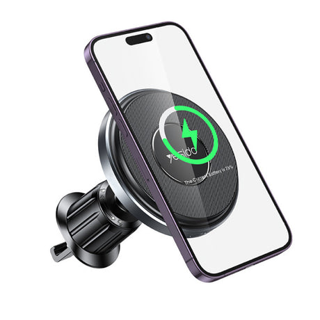Suport Yesido C190 cu încărcare wireless, negru