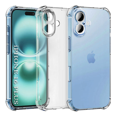 Husă Techsuit Shockproof Clear Silicone transparentă pentru iPhone 16