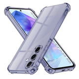 Husa de protectie Techsuit Shockproof Clear Silicone compatibil cu Samsung Galaxy A55 5G, Negru Fumuriu