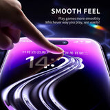 Folie de protectie Blueo Anti-Static HD Glass compatibil cu iPhone 15 Pro, Negru