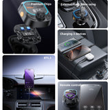 Incarcator Yesido FM Modulator and Car (Y70), Dual-Port USB-C + USB-A, Bluetooth 5.3, 15W, Negru