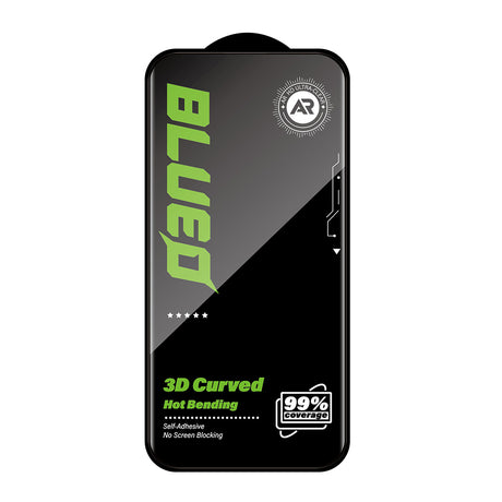 Folie de protectie Blueo 3D Full Display Curved Edge AR Glass compatibil cu iPhone 16 Pro, Negru