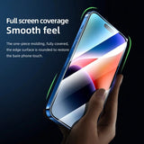 Folie de protectie Blueo 3D Full Display Curved Edge AR Glass compatibil cu iPhone 16 Pro, Negru
